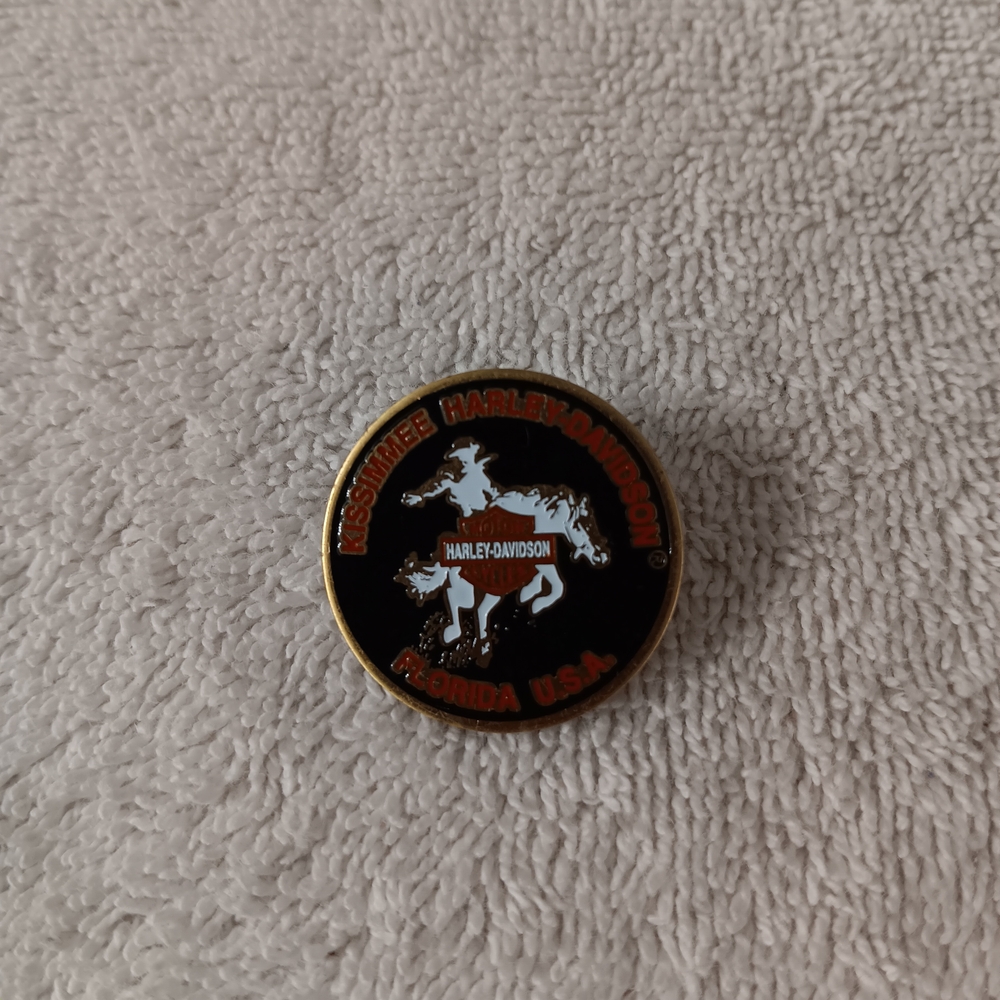 Harley-Davidson Gold and Black Pin